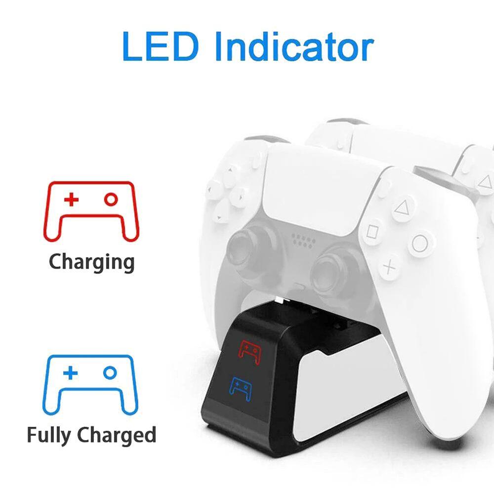 Preva Untuk PS5 Type C Gamepad Charging Charger Stand Dual Charging Dock