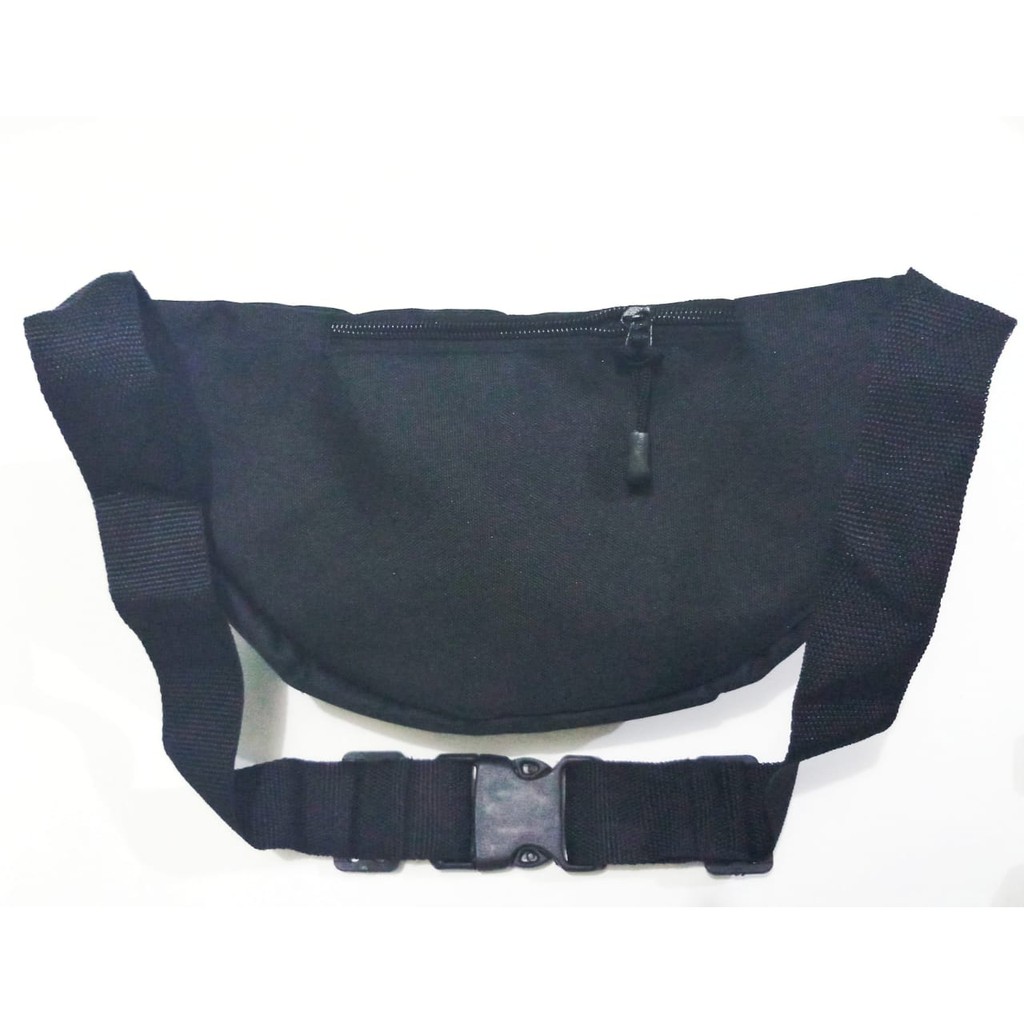 Tas Pinggang Kanvas Pria Catur Pushop Lubang Headset