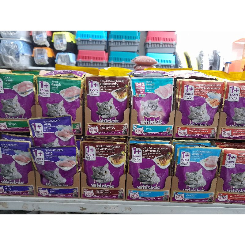 (paket 24 pcs) Whiskas Sachet al varian 80g - Makanan basah Kucing Whiskas