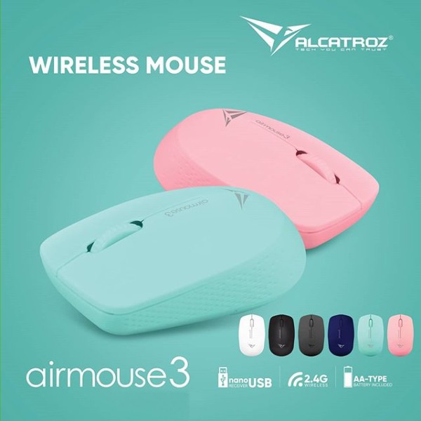 Alcatroz AirMouse 3 Wireless &amp; Portable Mouse - USB 2.4G