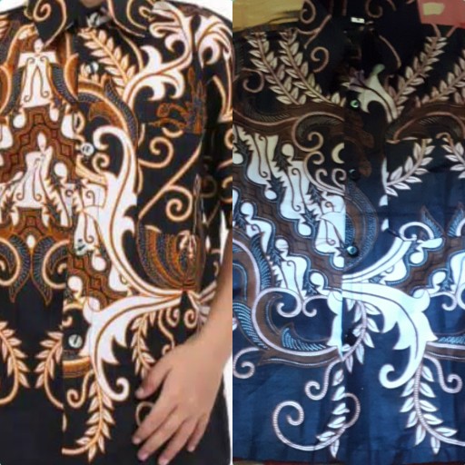 Baju Batik Couple Keluarga Modern Monalisa Motif Gurita Terbaru