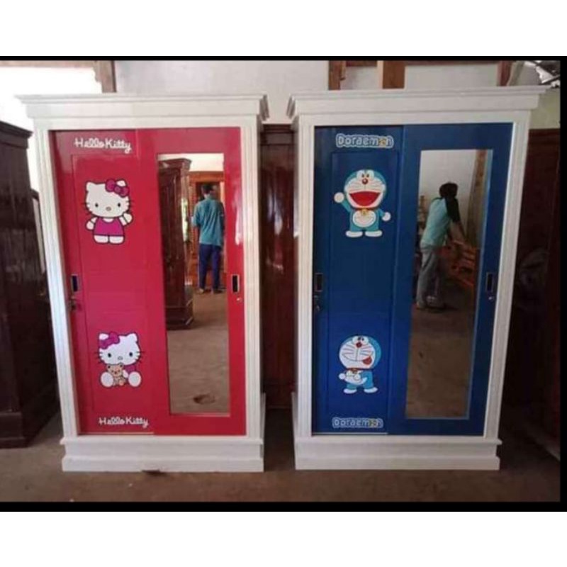 [[PROMO]] LEMARI SLIDING KARAKTER 2 PINTU KAYU JATI