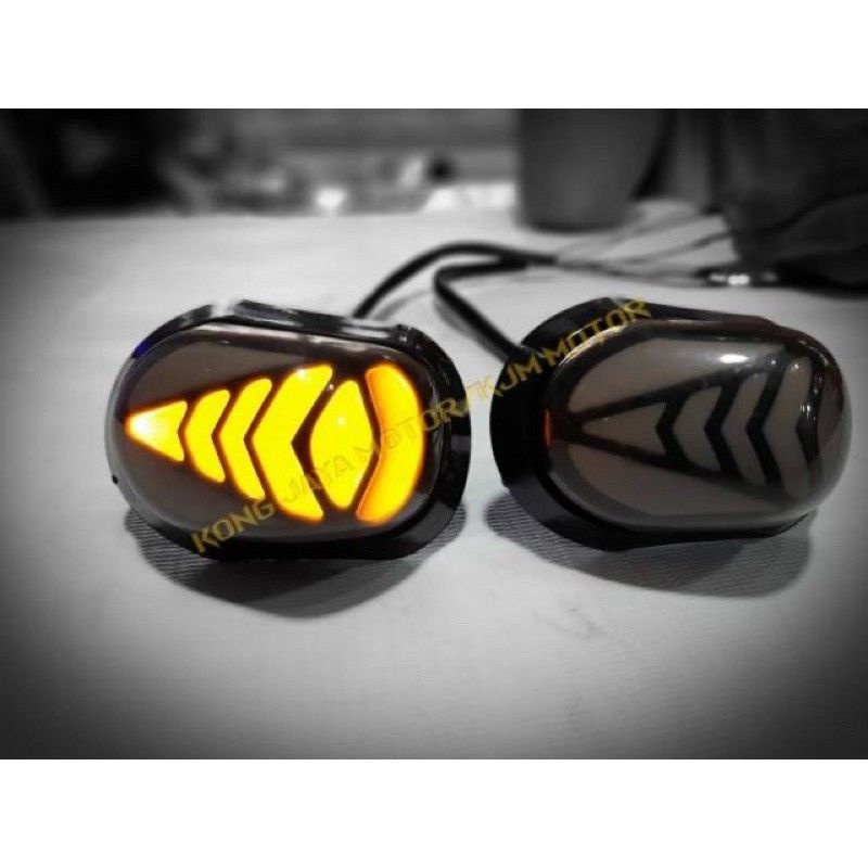 Sen LED Tempel Oval Running R15 v3/Cbr150r/Gsx150/Cbr lokal/Cbr thailand/Ninja Rr Mono/Ninja 250