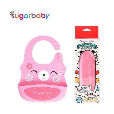 Sugar Baby Premium Silicone Bib Size XL - Celemek Makan Anak Silikon