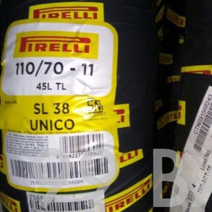 PIRELLI SL38 : 110/70-11, BAN DEPAN VESPA LX / S - TUBELESS