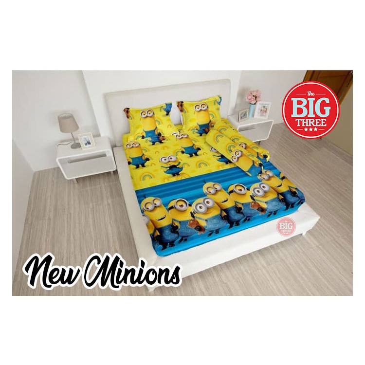 SPREI 180x200 BANTAL 4 LADY ROSE Motif MINION - King 180 B4 ladyrose minnion papoy despicable SP LR