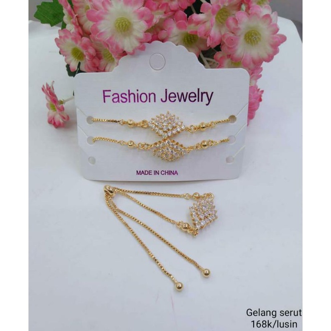 1 lusin (12 pisc) Gelang serut xuping permata grosir