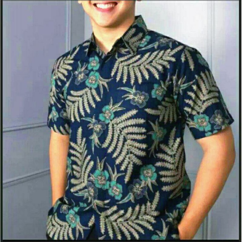 Agrapana Baju Batik Pria Lengan Panjang Batik Premium Modern Rajata size M L XL XXL-Kemeja pendek