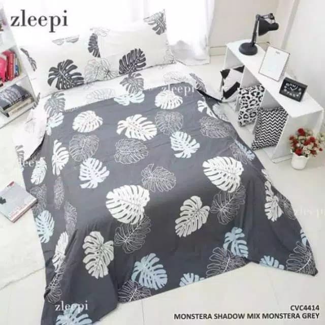 kain bahan sprei meteran katun magenta motif Kanaya abu #Bantal#Guling#Sprei#Bedcover#Murah
