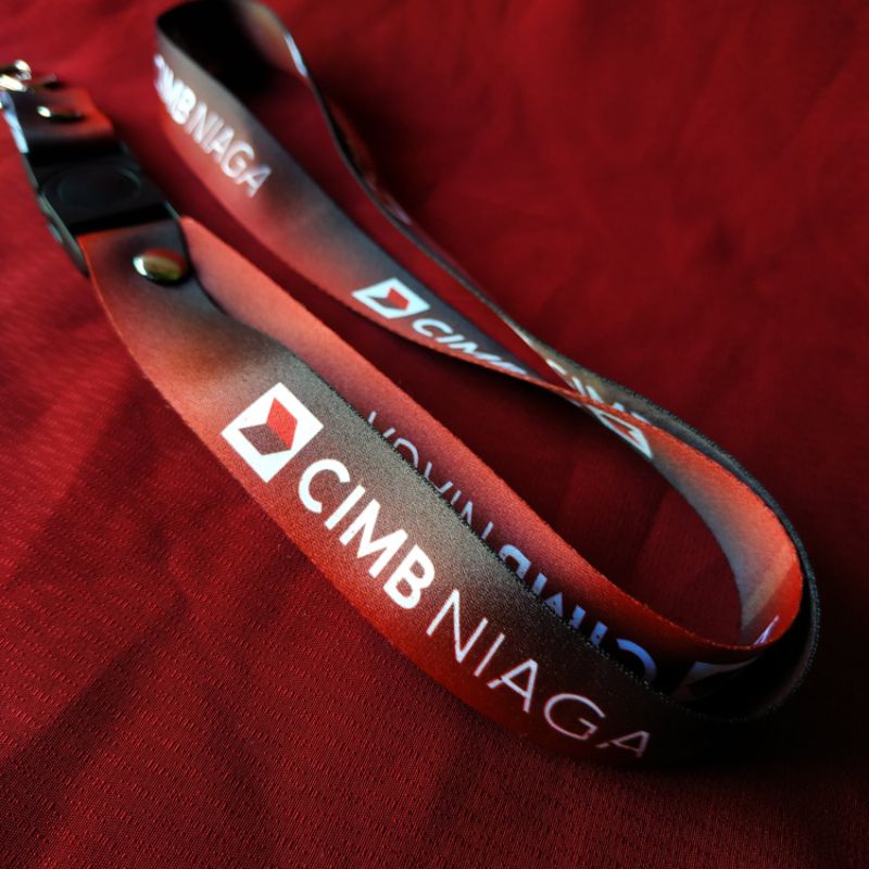 READY ✅ LANYARD IDCARD CIMB NIAGA SATUAN MURAH TALI ID CARD PRINTING