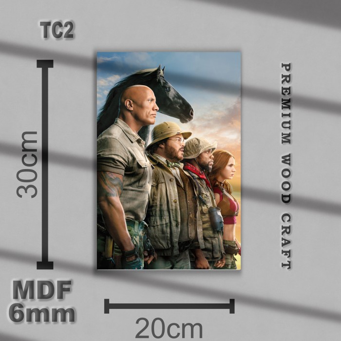 Poster Jumanji Wall Decor - Hiasan Dinding Movie - Pajangan Dinding