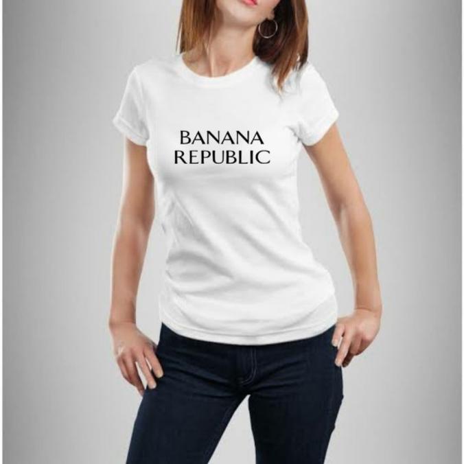 [ HB ] KAOS BAJU TSHIRT FASHION BRANDED PRIA WANITA BANANA REPUBLIC COMBED 30 KODE 3939