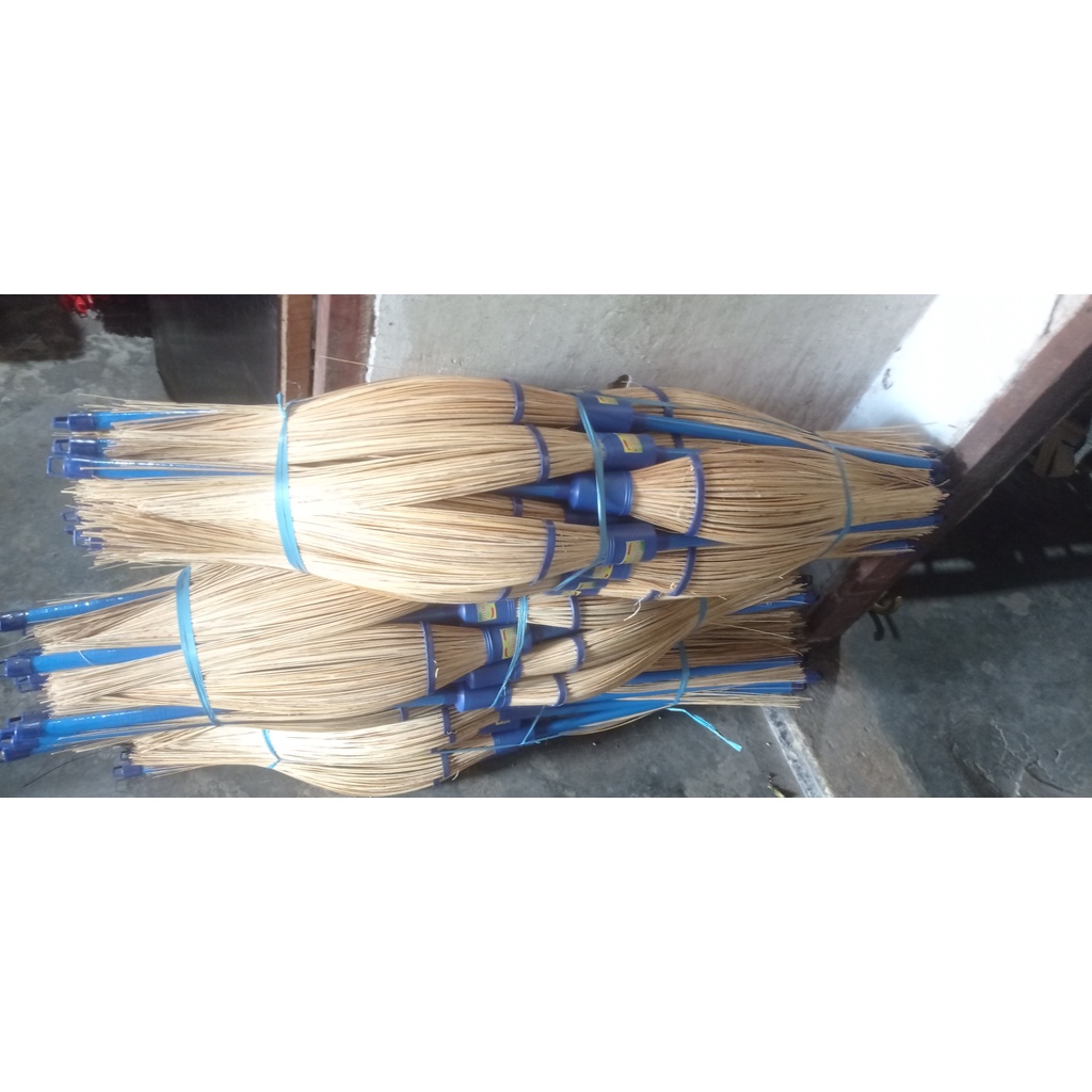 [ Bayar ditempat!! ] Super Best Quality Sapu Lidi Gagang | Sapu Taman Lidi Putih Bersih | Lakop Gelas | Peralatan Kebersihan Rumah Dan Taman Harga Ekonomis-2