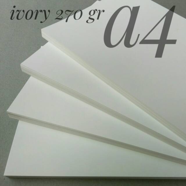 

( 50 Lembar ) Kertas Ivory 270 Gsm Uk A4 / 21 cm X 29.7 cm