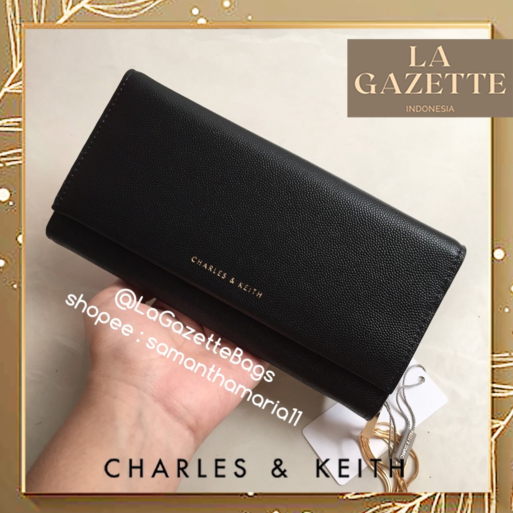 dompet cnk ck ori original murah wallet black magnet tassel metal