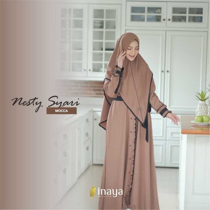 INAYA GAMIS SYARI MOCCA SERI | NESTY | GAMIS SYARI