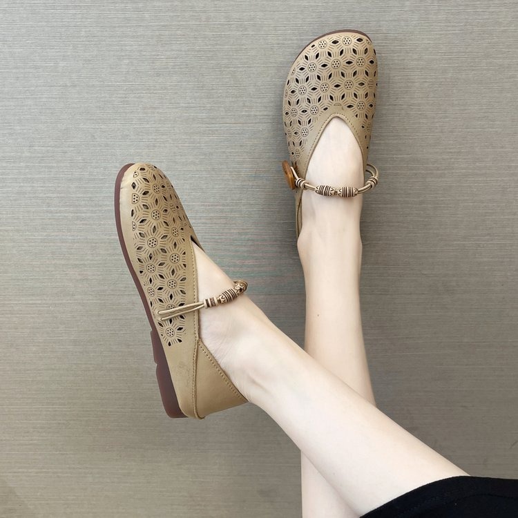FINDAL Sepatu Flat Wanita Slip On Shoes Kasual Sandal Kekinian Terbaru KI-030