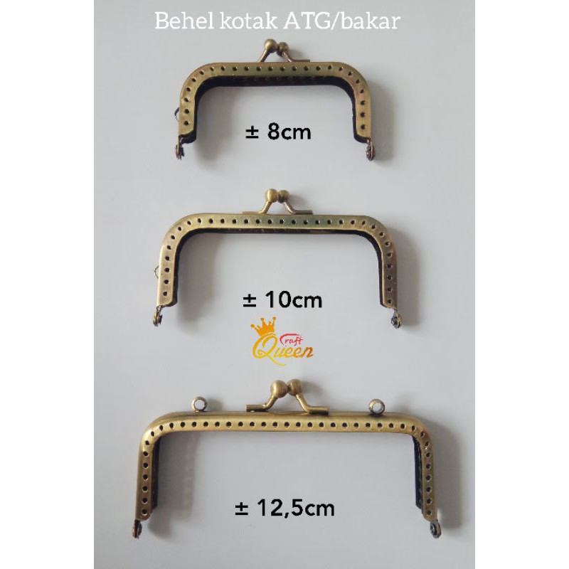 behel/frame KOTAK warna ATG/bakar
