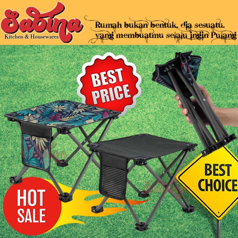 Kursi Lipat Portable Memancing Outdoor Traveling Camping Fishing Chair