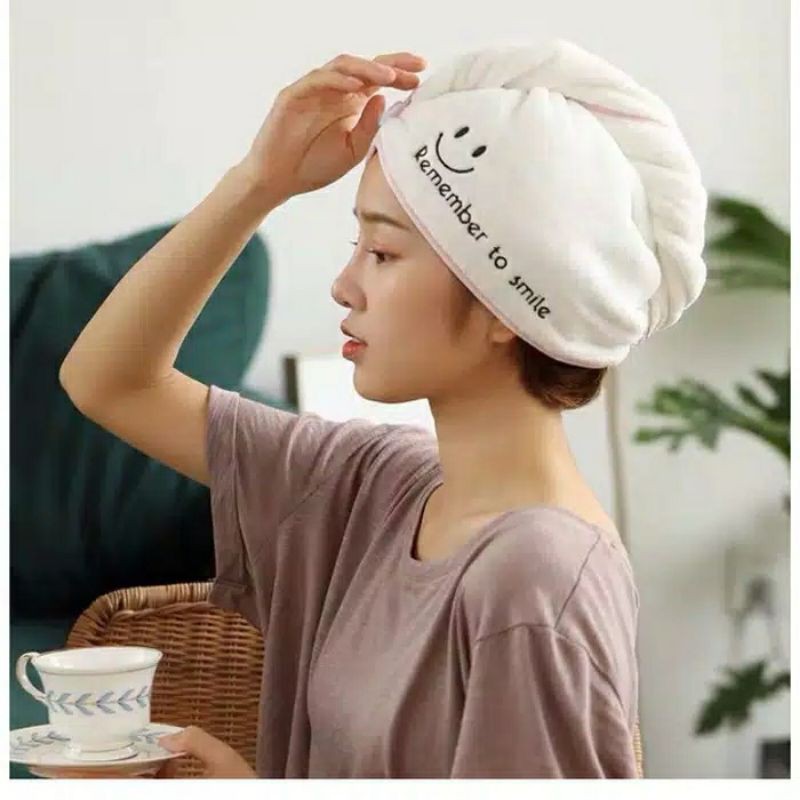 HANDUK Pembungkus Rambut Sehabis Keramas / Hair Wrap Magic towel handukcp