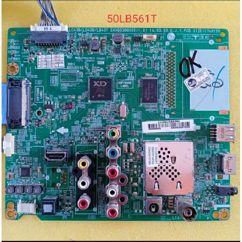 MAINBOARD TV LG 50LB561T / MB TV LG 50LB561T / MB / Modul Tv / mesin tv / MB LG 50LB561T / MB 50LB56