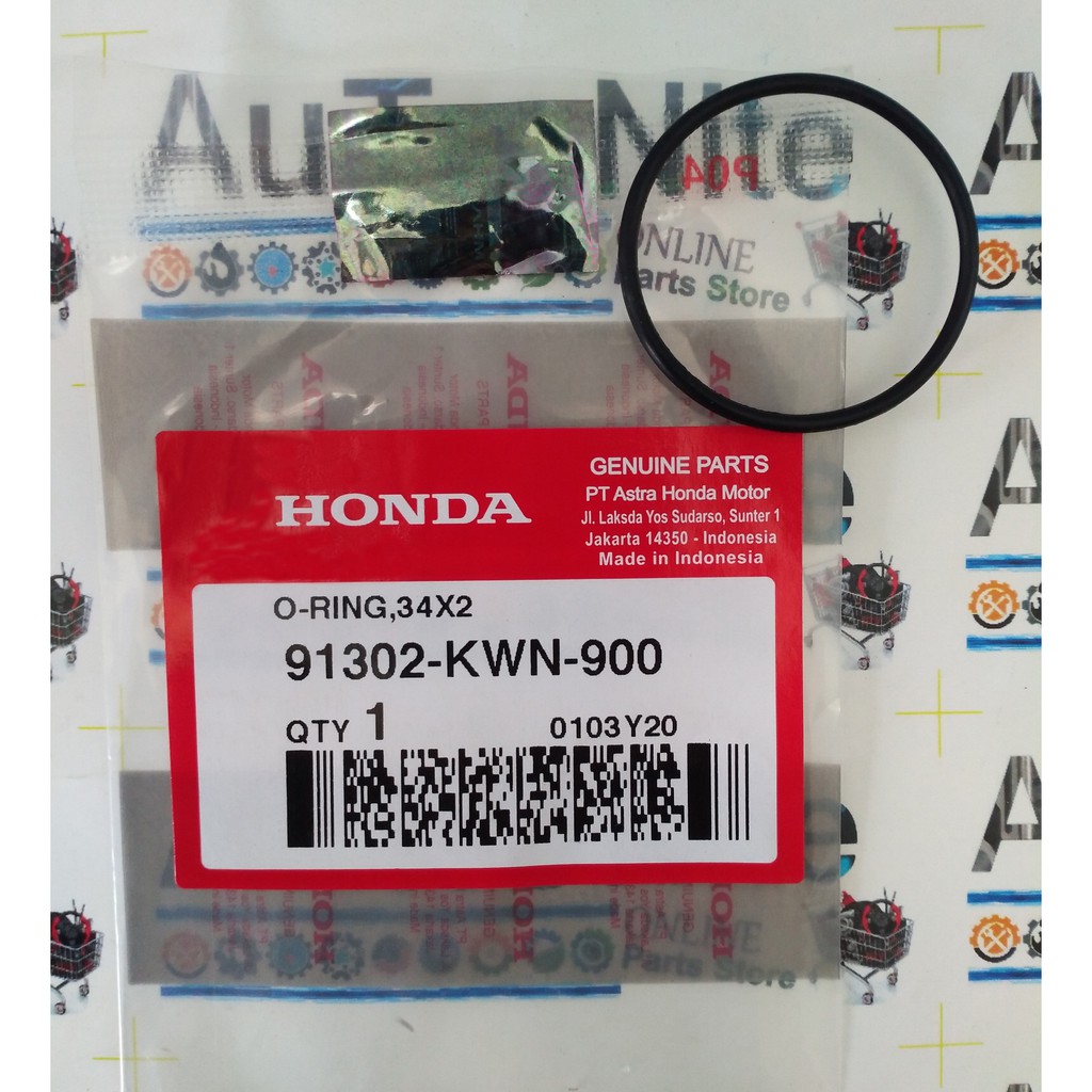 O-Ring Water Pump Radiator 34x2 91302-KWN-900 Original Honda Air Blade PCX Vario SH 125 ADV 150 LED 
