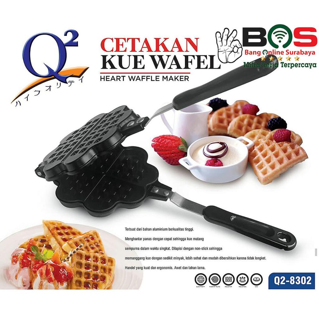 Cetakan Kue Q2-8302 Croffle Maker Waffle Maker Cetakan Kue Kotak Q2