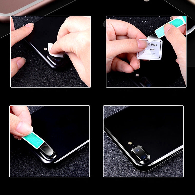 Tempered Glass Pelindung Lensa Kamera Belakang Compatible For iPhone 8 7 Plus 9H