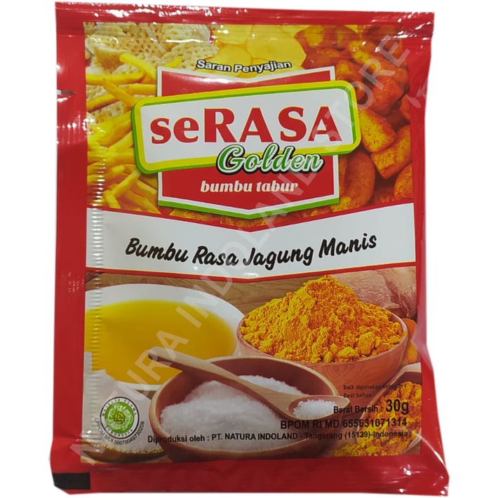 

Serasa Golden kemasan 30 gr : Rasa Jagung Manis (1 Renceng isi 10 Pcs)