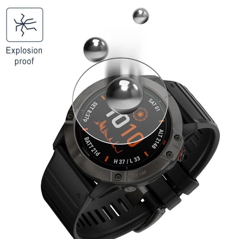 Tempered Glass Pelindung Layar Smartwatch Garmin Fenix 7 / 7S / 7X Anti Gores