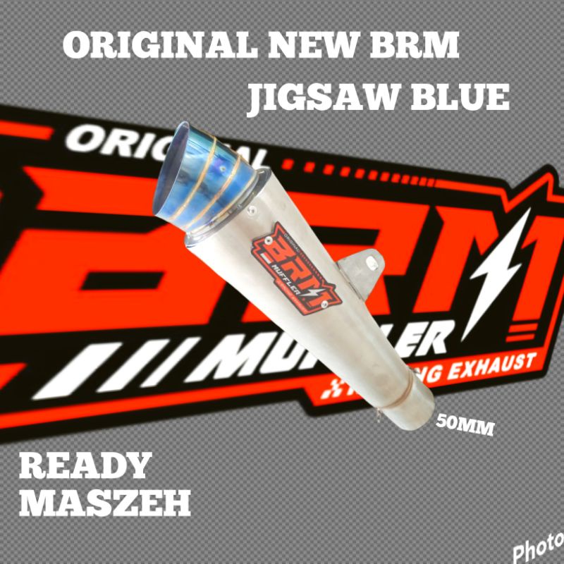 Slencer Slincer Knalpot Racing JIGSAW JUMBO BLUE BRM
