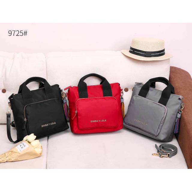 BIMBA Y LOLA PLATINUM HIGH QUALITY POCKET TOTE BAG 9725 12-01