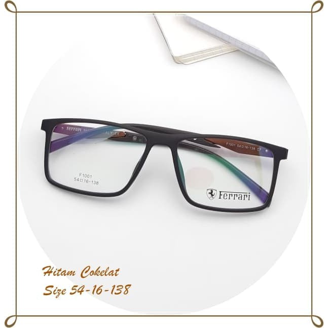 FRAME KACAMATA PRIA WANITA BACA MINUS KEREN FRAME FASHION FERRARI R- SUPER
