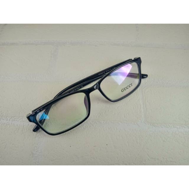 【COD】Frame Kacamata Minus GUCCI Kotak Fashion Pria Wanita | Paket kacamata plus minus cyl