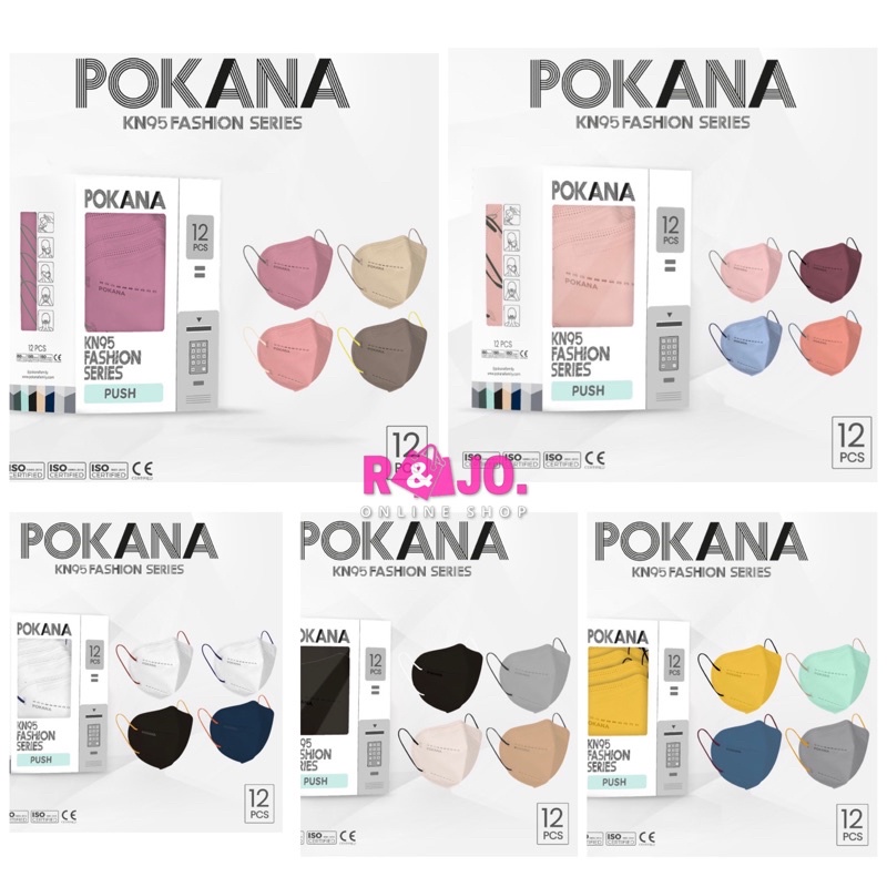 Masker Pokana KN95 Masker Medis isi 12 pcs