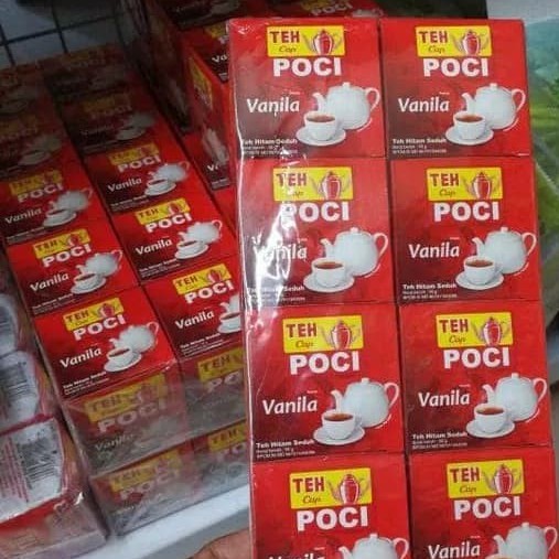 Teh Poci Celup Rasa Vanila Isi 25 Teabag @2gram Kemasan Dus