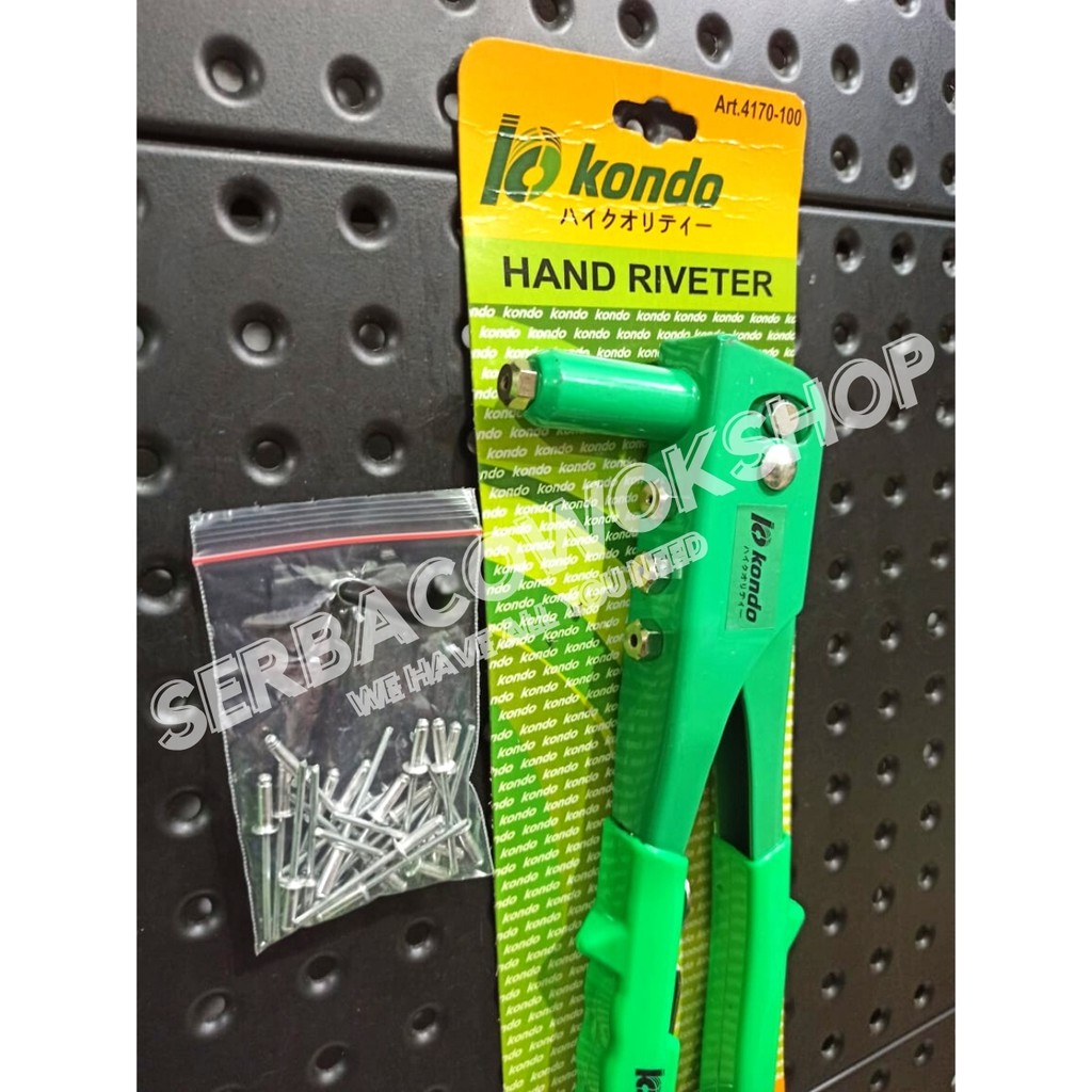 Promo Kondo Tang Rivet Hand Riveter Rifet Ripet + Bonus Paku Tembak Termurah Berkualitas