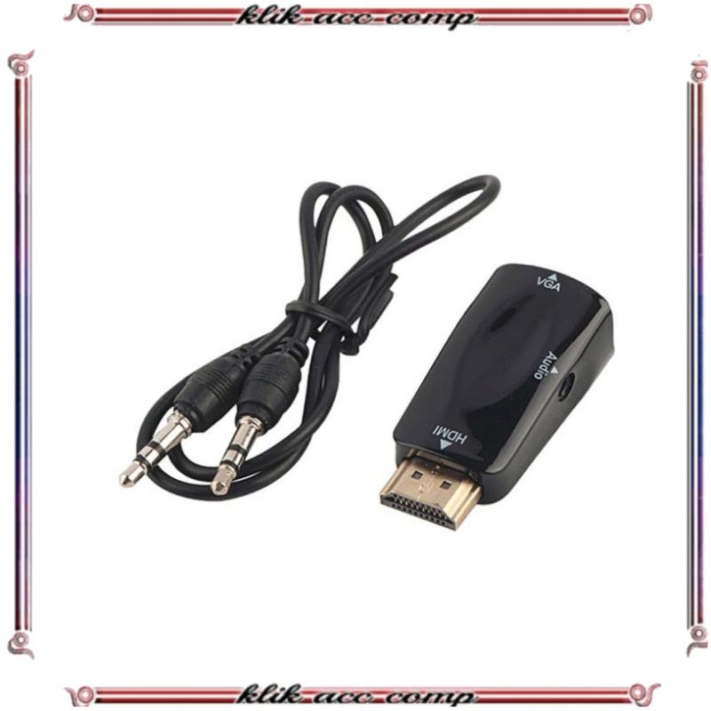 Converter HDMI to VGA with Port Audio - Full HD 1080p  hdmi to vga audio