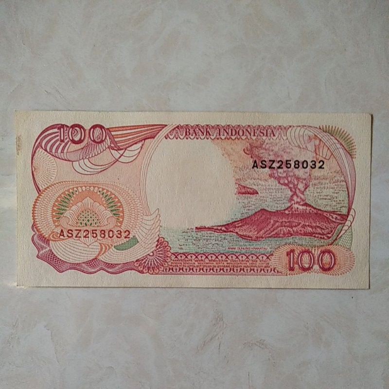 Uang Kuno seratus rupiah 100 Perahu Pinisi