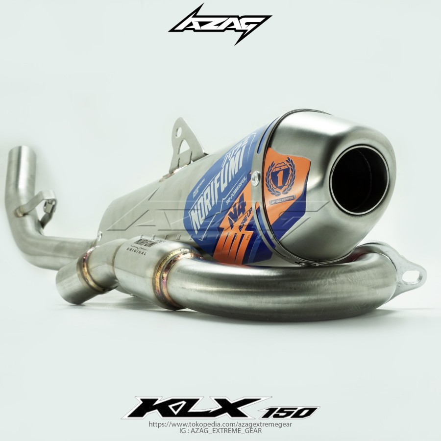 KNALPOT NORIFUMI N4 BORE UP KLX DTRACKER ORIGINAL