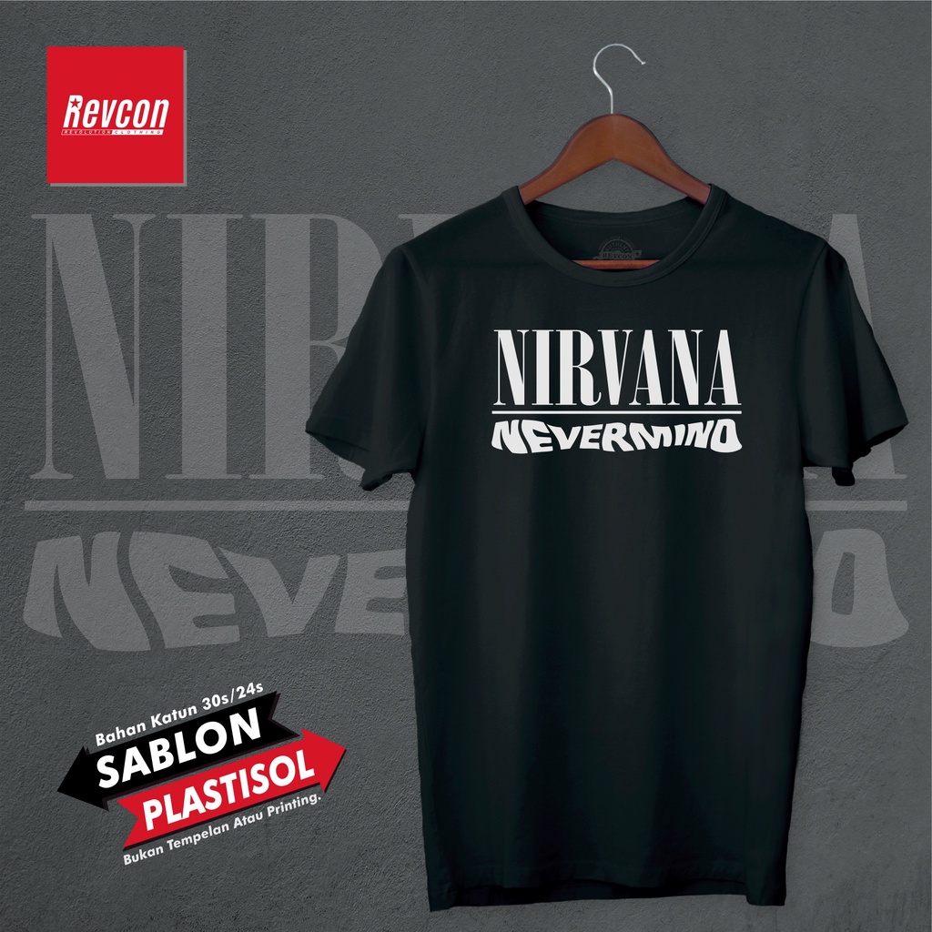Kaos tshirt band Nirvana Nevermind