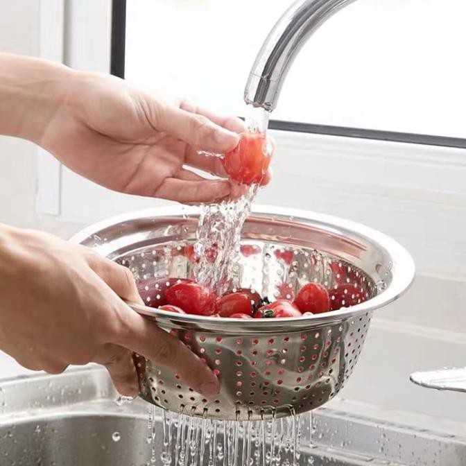 Baskom Bolong stainless 38cm