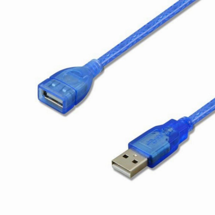 kabel USB 2.0 to extension 5meter transparan / kabel USB m to f 5meter transparan