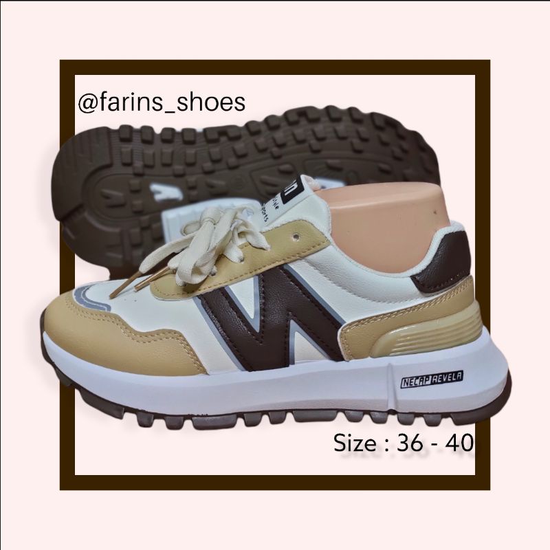 Sepatu Fashion Necap Revela Khaki