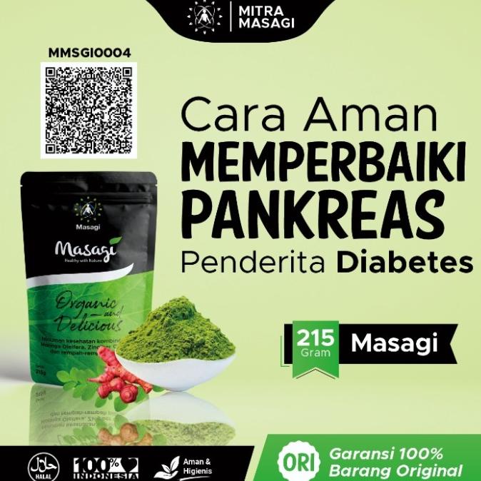 Obat diabetes-Masagi herbal 215gr- perbaiki pankreas