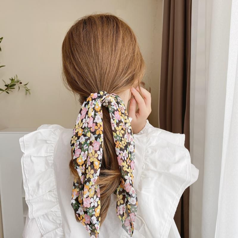 ikat rambut pita Korea syal