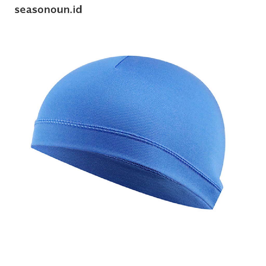 (seasonoun) Topi Helm Sepeda / Motor Quick Dry Motif Tengkorak Untuk Outdoor