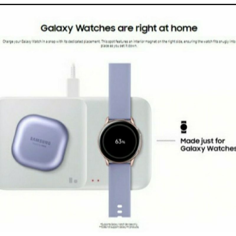 Original Samsung Wireless Charger Duo Putih Original