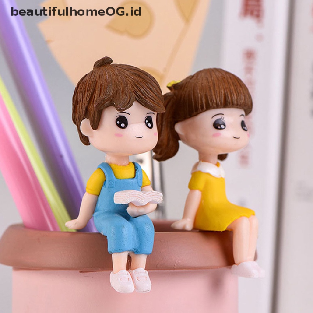 1 Set Miniatur Pasangan Kekasih Untuk Dekorasi Rumah Boneka