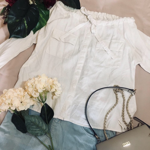 Et Cetera Cream Shirt Preloved